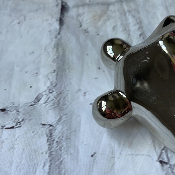 Ceramic Mirror Chrome Cute Whimsical Yoga Frog - Picture 7 of 12